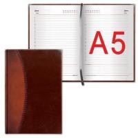 BRAUBERG Ежедневник недатированный "Prestige", А5, 160 листов, коричневый + темно-коричневый