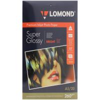 LOMOND Бумага для струйных принтеров "Lomond", А5, 260 г/м2, 20 листов