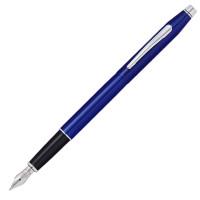 Cross Перьевая ручка "Classic Century Translucent Blue Lacquer", цвет ярко-синий, перо - сталь, тонкое