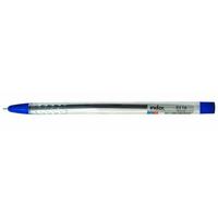 Index Ручка шариковая "Beta", прозрачный корпус, 0,7 мм, синяя