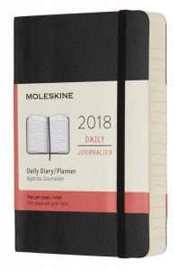 Moleskine Ежедневник "Classic Daily Pocket Soft", черный, 400 страниц, 90x140 мм