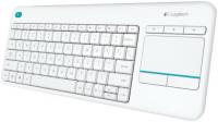 Logitech Клавиатура K400 Plus белый USB 920-007148