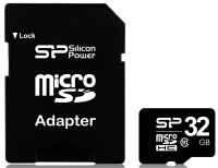 Silicon Power microSDHC 32Gb Class 10 + adapter