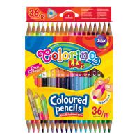 Colorino Цветные треугольные карандаши "Colorino", двухсторонние, 36 цветов