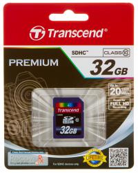 Transcend Micro SDHC 32Гб Class10 Premium + адаптер