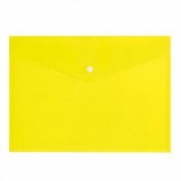 inФОРМАТ Папка-конверт на кнопке, 0,15 мм, А4, желтая