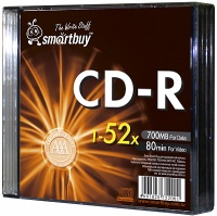 Verbatim Диск cd-r smart bay 80min 52x fresh-orange sl-5
