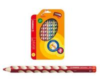 STABILO Набор цветных карандашей для правшей EASYcolors, 12 штук c точилкой