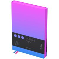 Berlingo Ежедневник недатированный "Radiance", A5, 136 листов, голубой/розовый градиент