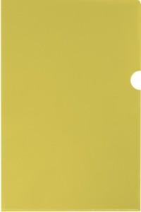 Silwerhof Папка-уголок "Basic", А4, 0,10 мм, фактура "песок", прозрачный желтый