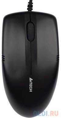 A4 Tech Мышь A4Tech OP-530NU, черный, технология V-Track, работает на любой поверхности, 1000DPI