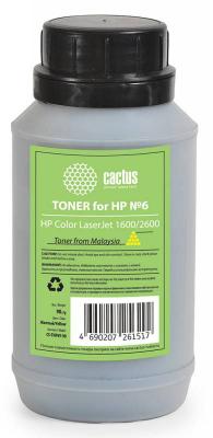 Cactus Тонер для принтера CS-THP6Y-90 желтый (флакон 90гр) HP Color LaserJet 1600/2600