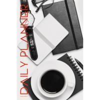 Канц-Эксмо Ежедневник полудатированный "Офисный стиль. Черный кофе", А5, 192 листа