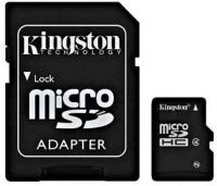 Kingston microSDHC 32Gb class 4 + адаптер