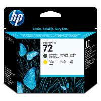 HP 72 C9384A Matte Black and Yellow