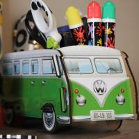 BadLab Настольный органайзер "VW Camper T1", цвет: зеленый