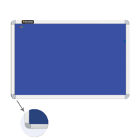 BRAUBERG Доска пробковая, с текстильным покрытием, 60x90 см, синяя