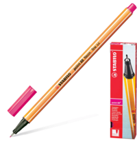 STABILO Ручка капиллярная "Point 88", неоновая розовая, 0,4 мм