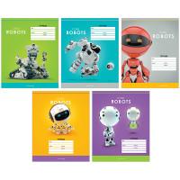 OfficeSpace Тетрадь "Роботы. Cool robots", А5, 12 листов, клетка