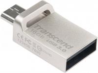 Transcend JetFlash 880S USB 3.0 OTG 16Gb (серебристый)