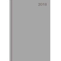 Канц-Эксмо Ежедневник датированный на 2018 год "Серый", А5, 176 листов