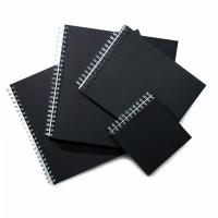 Winsor & Newton Скетчбук на спирали "Sketch Book Black", А5, 40 листов