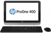 HP Моноблок ProOne 400 G1 AIO 19.5&quot; 1600x900 матовый i3-4160T 3.1GHz 4Gb 500Gb HD4400 DVD-RW Wi-Fi BT Win8.1EM клавиатура мышь черный L3E56EA