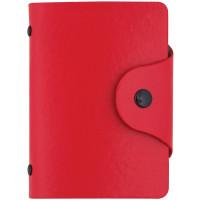 OfficeSpace Визитница карманная на 40 визиток, 80x110 мм, красная