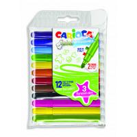 Carioca Набор фломастеров "Mini", 12 цветов (включая 3 флюоресцентных цвета)