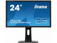 iiYama Монитор 24&quot; Pro Lite GB2488HSU-B1 черный TFT-TN 1920x1080 350 cd/m^2 1 ms HDMI DVI Аудио DisplayPort