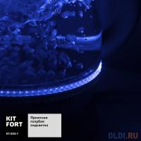 KITFORT Чайник КТ-653-1 1100 Вт голубой 1 л пластик/стекло