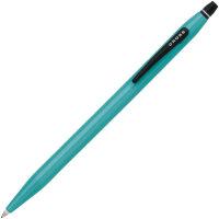 Cross Ручка-роллер без колпачка с тонким стержнем "Click", цвет - зеленовато-голубой