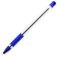 Index Ручка шариковая, резиновая накладка, 0,9 мм, масляные чернила, синяя