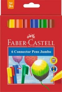 Faber-Castell Фломастеры с клипом "Jumbo", 6 цветов