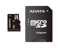 ADATA microSDHC 8Gb Class 10 + adapter