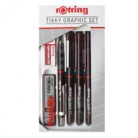 Rotring Набор ручек для черчения "Xonox", 0,2/0,4/0,8, ластик В30, 0,5 НВ, Visul 0,5