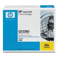 HP 38A Dual Pack LaserJet Toner Cartridges (Q1338D) Black