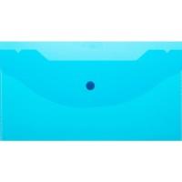 ATTACHE Папки-конверты на кнопке "Attache", А6 135x250 мм, 180 мкм, цвет синий, 10 штук