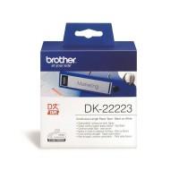 Brother Картридж для принтера этикеток "DK22223", 50 мм x 30 метров, цвет ленты белый, шрифт черный