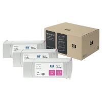 HP 81 3-pack 680-ml Magenta Dye Cartridges