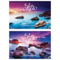 OfficeSpace Альбом для рисования "Пейзаж. Sun & Sea", 12 листов, А4