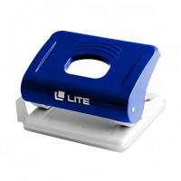LITE Дырокол пластиковый "Lite", 20 листов, синий