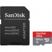 Sandisk microsdxc 64gb class 10 android ultra + адаптер (sdsdquan-064g-g4a)