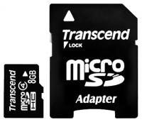 Transcend microsdhc 8gb class 4 + адаптер (ts8gusdhc4)