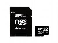 Silicon Power Карта памяти MicroSDHC 32GB Class10 + 1 Adapter