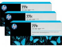 HP 771C Light Gray Ink Cartridge 3-Pack