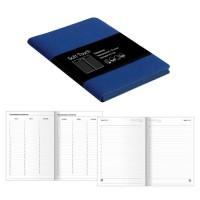 Канц-Эксмо Ежедневник недатированный "Soft Touch. Синий", А6+, 136 листов