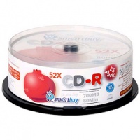 Smart Диск cd-r  bay 700мb 80мин 52x fresh-lemon slim (за 1 диск)