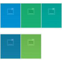 OfficeSpace Комплект тетрадей "Моноколор. Blue&Green", А5, 48 листов, линия (10 тетрадей в комплекте) (количество товаров в комплекте: 10)