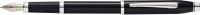 Cross Перьевая ручка "Century II Black lacquer", черный лак с отделкой родием, перо F